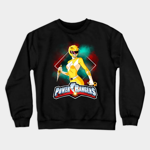 Morphin' Time Power Rangers' Transformation Sequence Crewneck Sweatshirt by RonaldEpperlyPrice